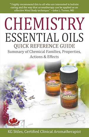 chemistry essential oils quick reference guide summary of chemical families properties actions and effects