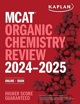 mcat organic chemistry review 2024 2025 online + book 1st edition kaplan test prep 1506286976, 978-1506286976