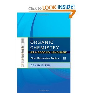 organic chemistry i as a second language first semester topics 1st edition david r. klein b006zbzpbw