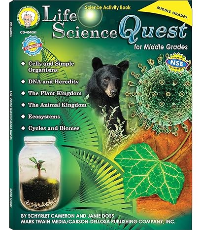 mark twain life science quest for middle grades 1st edition schyrlet cameron ,janie doss 1580374506,