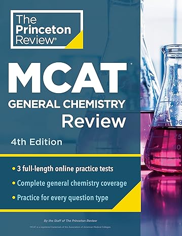 princeton review mcat general chemistry review complete content prep + practice tests 4th edition the