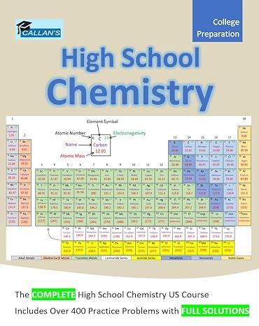 callan s high school chemistry us course book over 400 problems with full solutions 1st edition ryan callan