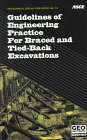 guidelines of engineering practice for braced and tied back excavations 1st edition american society of civil