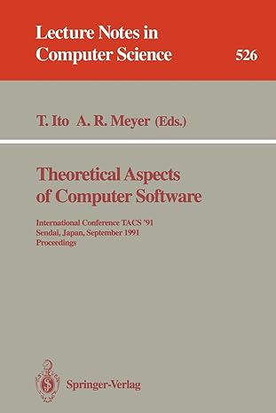 theoretical aspects of computer software international conference tacs 91 ai japan september 24 27 1991