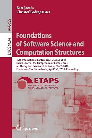 foundations of software science and computation structures 19th international conference fossacs 20 held as