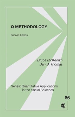 q methodology 2nd edition bruce f. mckeown 1452242194, 978-1452242194