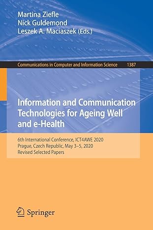 information and communication technologies for ageing well and e health 6th international conference ict4awe