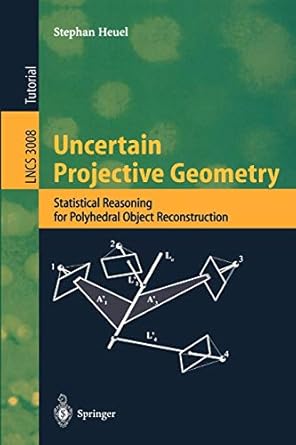 uncertain projective geometry statistical reasoning for polyhedral object reconstruction 2004 edition stephan