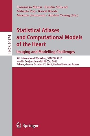 statistical atlases and computational models of the heart imaging and modelling challenges 7th international