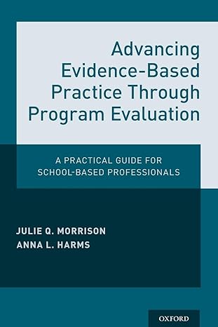 advancing evidence based practice through program evaluation a practical guide for school based professionals