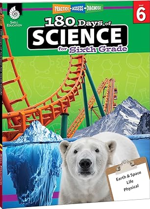 180 days of science grade 6 daily science workbook for classroom and home cool and fun interactive practice