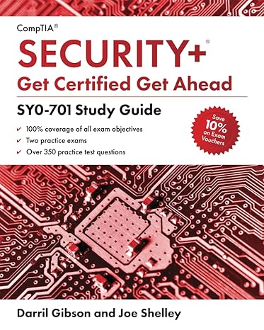 comptia security+ get certified get ahead sy0 701 study guide 1st edition joe shelley ,darril gibson