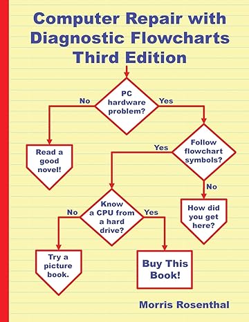 computer repair with diagnostic flowcharts  troubleshooting pc hardware problems from boot failure to poor