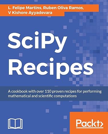 scipy recipes a cookbook with over 110 proven recipes for performing mathematical and scientific computations