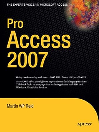 pro access 2007 1st edition martin reid 1590597729, 978-1590597729