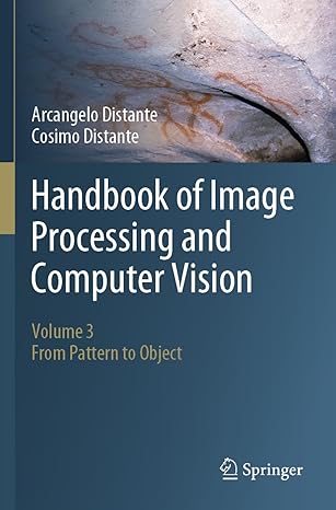 handbook of image processing and computer vision volume 3 from pattern to object 1st edition arcangelo