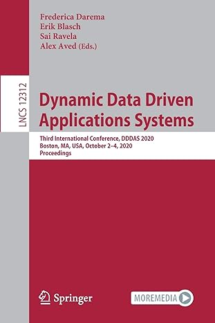 dynamic data driven applications systems third international conference dddas 2020 boston ma usa october 2 4