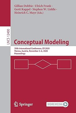 conceptual modeling 39th international conference er 2020 vienna austria november 3 6 2020 proceedings 1st