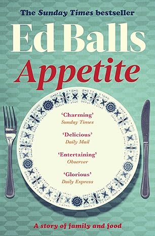 appetite a memoir in recipes of family and food 1st edition ed balls 1398504769, 978-1398504769