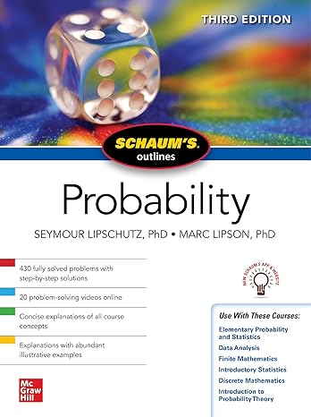 schaum s outline of probability 3rd edition seymour lipschutz ,marc lipson 1264258844, 978-1264258840