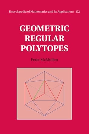 geometric regular polytopes 1st edition peter mcmullen 1108489583, 978-1108489584