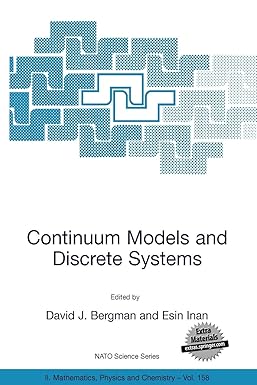 continuum models and discrete systems 1st edition david j. bergman ,esin inan 1402023154, 978-1402023156