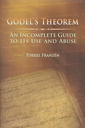 g del s theorem 1st edition torkel franzen 1568812388, 978-1568812380