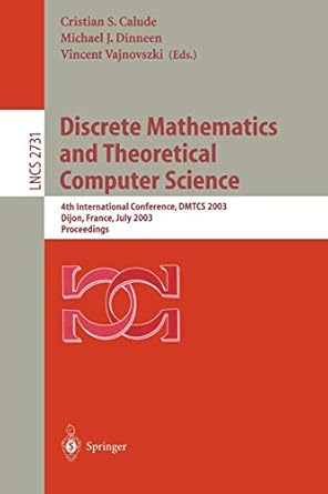 discrete mathematics and theoretical computer science  international conference dmtcs 2003 dijon france july