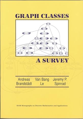 graph classes a survey n edition andreas brandstadt ,van bang le ,jeremy p. spinrad 089871432x, 978-0898714326