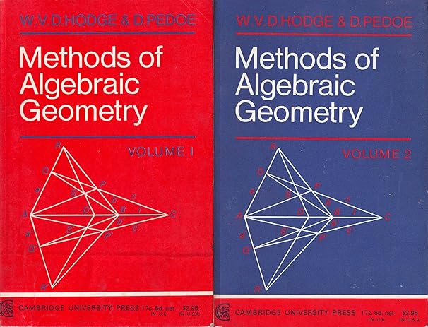 methods of algebraic geometry 1st paperback edition  b00b3a36um