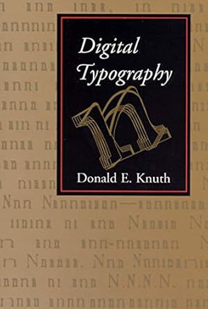 digital typography reissue edition donald e. knuth 1575860104, 978-1575860107