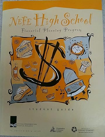 nefe high school financial planning program student guide 2006 1st edition nefe b002svi33k