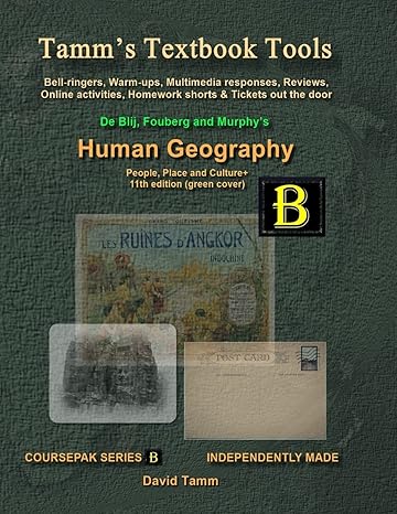 fouberg murphy and de blij s human geography + activities bundle bell ringers warm ups multimedia responses