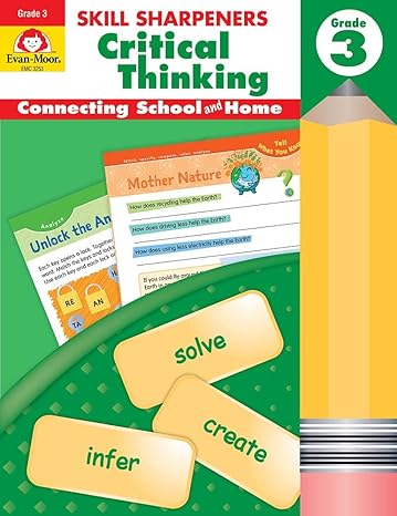 skill sharpeners critical thinking grade 3 answer key edition evan-moor educational publishers 1629383511,