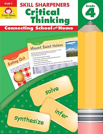 skill sharpeners critical thinking grade 4 student edition evan-moor educational publishers 162938352x,