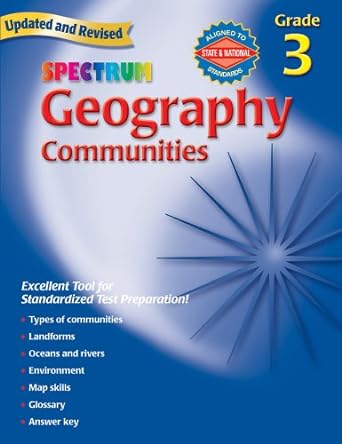 geography grade 3 revised, updated, workbook edition spectrum 0769681239, 978-0769681238