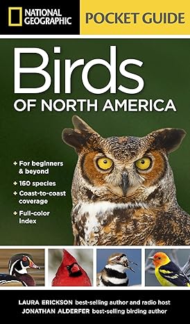 national geographic pocket guide to the birds of north america 1st edition laura erickson 1426210442,