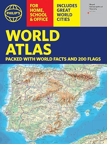 philip s world atlas with global cities facts and flags 1st edition philips maps 1849075913, 978-1849075916