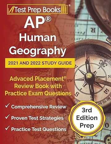 ap human geography 2021 and 2022 study guide advanced placement review book with practice exam questions prep