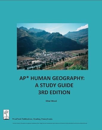 ap human geography a study guide 3rd edition ethel wood 0983176663, 978-0983176664