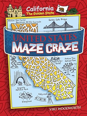 united states maze craze green edition viki woodworth 0486468313, 978-0486468310