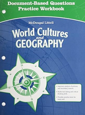 mcdougal littell middle school world cultures and geography document based questions practice workbook 1st