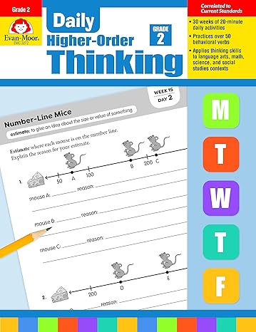 evan moor evan moor daily higher order thinking grade 2 teacher edition supplemental teaching resource book