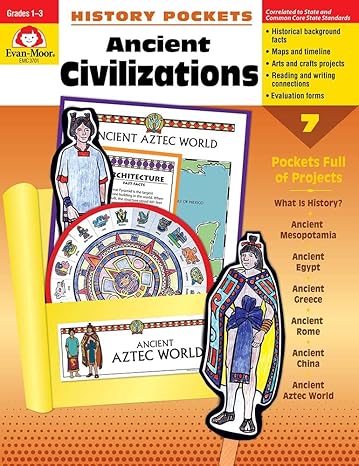 history pockets ancient civilizations grades 1 3 teacher edition evan moor 1557999007, 978-1557999009