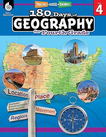 180 days of social studies grade 4 daily geography workbook for classroom and home cool and fun practice