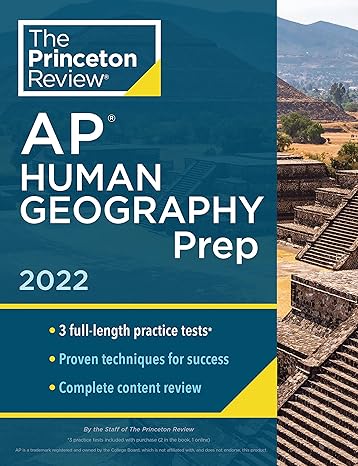 princeton review ap human geography prep 2022 practice tests + complete content review + strategies and