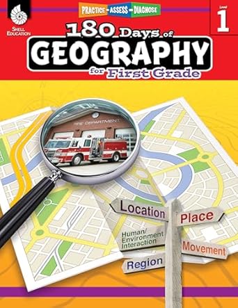 180 days of social studies grade 1 daily geography workbook for classroom and home cool and fun practice