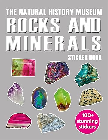 rocks and minerals sticker book stk edition natural history museum 0565093002, 978-0565093006