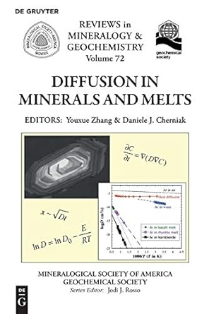 diffusion in minerals and melts 1st edition youxue zhang ,daniele j. cherniak 0939950863, 978-0939950867