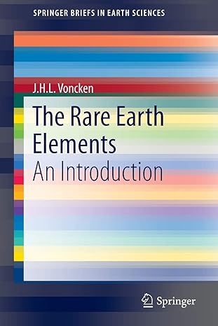 the rare earth elements an introduction 1st edition j.h.l. voncken 3319268074, 978-3319268071